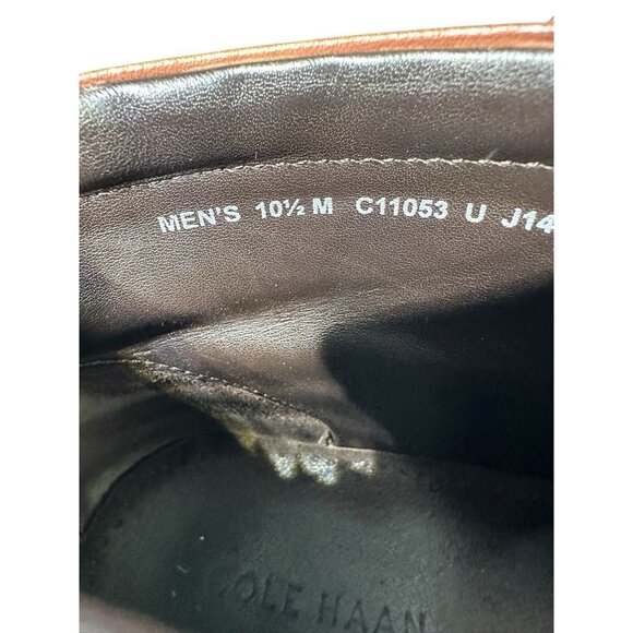 COLE HAAN Mens Size 10.5M Brown Leather Ankle Tie Wingtip Boots main image 8